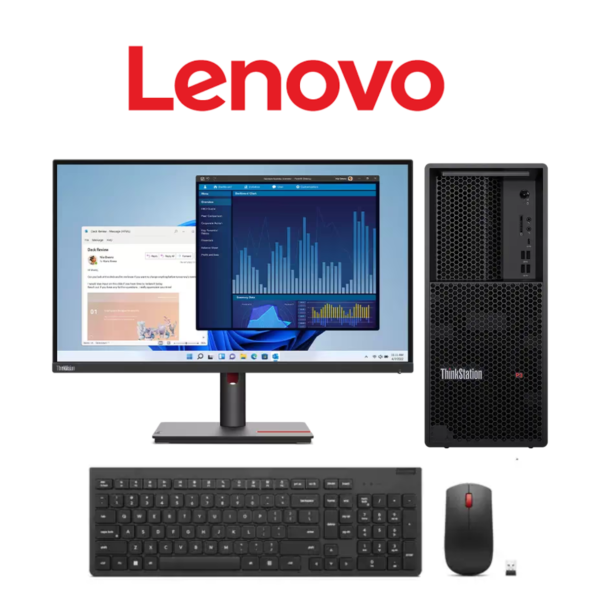 WORKSTATION LENOVO P3TW CORE I7-14700 64GB 1 TB W11 PRO NVIDIA T1000 + MONITOR LENOVO T27P-30