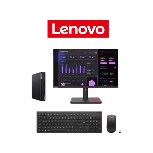 DESKTOP LENOVO M75Q GEN 5 RYZEN 5 PRO 8500GE 16GB 512GB + MONITOR LENOVO 23,8''