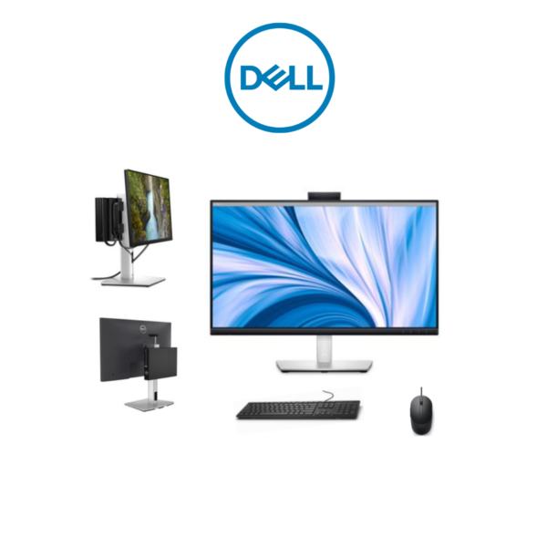 DESKTOP DELL OPTIPLEX 7020 MFF I5-14500T 16GB 512GB W11 PRO + MONITOR VIDEOCONFERÊNCIA 24'' DELL C2423H