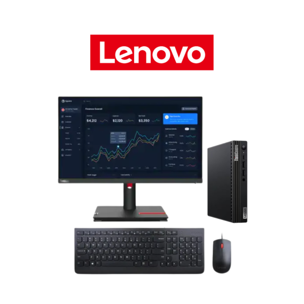 DESKTOP LENOVO M70Q GEN 5 I5-14500T 8GB 512GB W11 PRO + MONITOR LENOVO T22I-30 21,5'' FHD