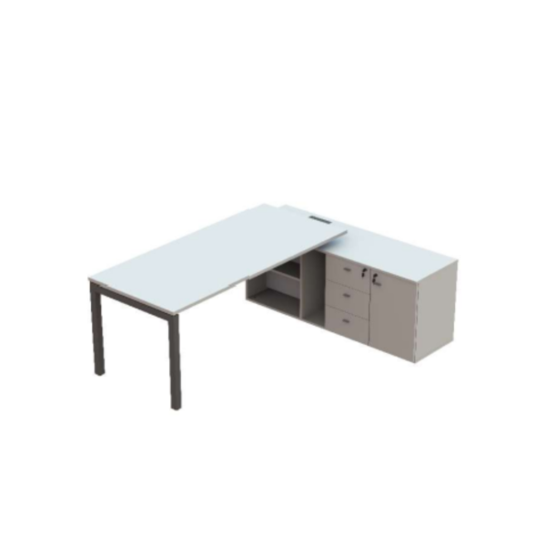 MESA GERÊNCIA COM ARMÁRIO APOIO