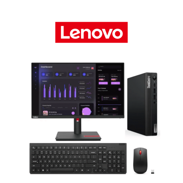 DESKTOP LENOVO M75Q AMD RYZEN 5 PRO 5655GE 16GB 512GB W11 PRO +  MONITOR LENOVO T24i-30 23,8