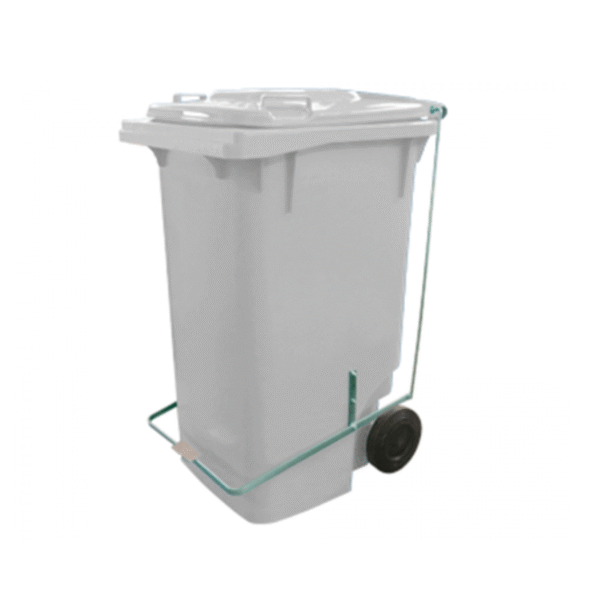 LIXEIRA 240 LITROS RODAS E PEDAL