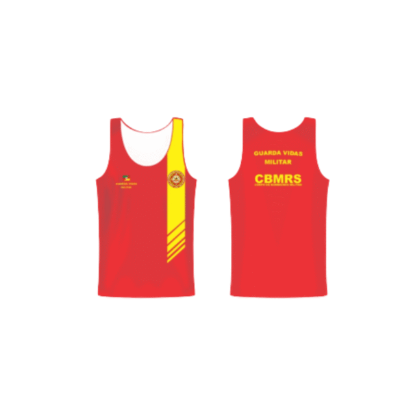 CAMISETA REGATA GUARDA VIDAS CBMRS - GUARDA-VIDAS MILITAR OU CIVIL