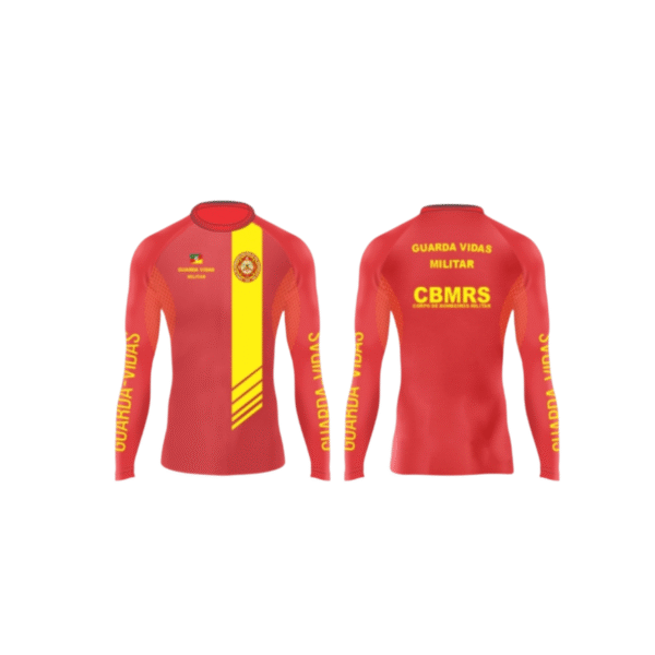 CAMISETA RASHGUARD GUARDA VIDAS CBMRS - GUARDA-VIDAS MILITAR OU CIVIL