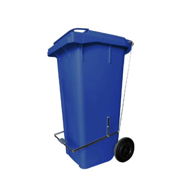 LIXEIRA 120 LITROS RODAS E PEDAL