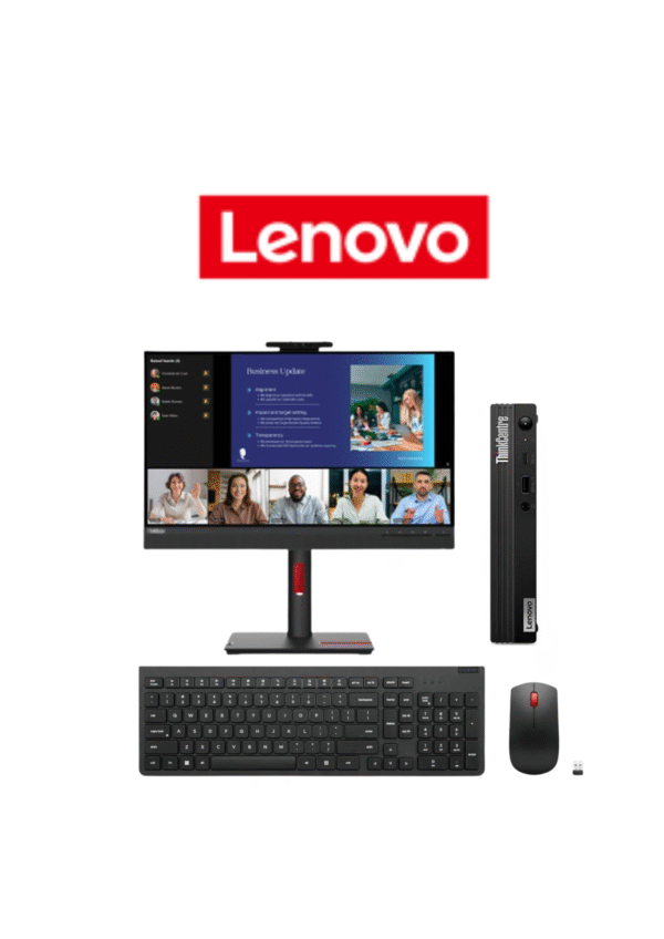 DESKTOP LENOVO M75Q GEN5 AMD RYZEN 5 PRO 8500GE 16GB 512GB W11 PRO + MONITOR LENOVO T24V-30 COM WEBCAM