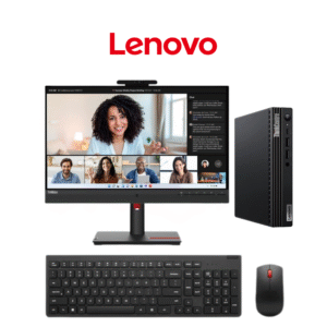 DESKTOP LENOVO M70Q I5-14500T 8GB 256GB W11 PRO + MONITOR LENOVO T24MV-30 23,8''