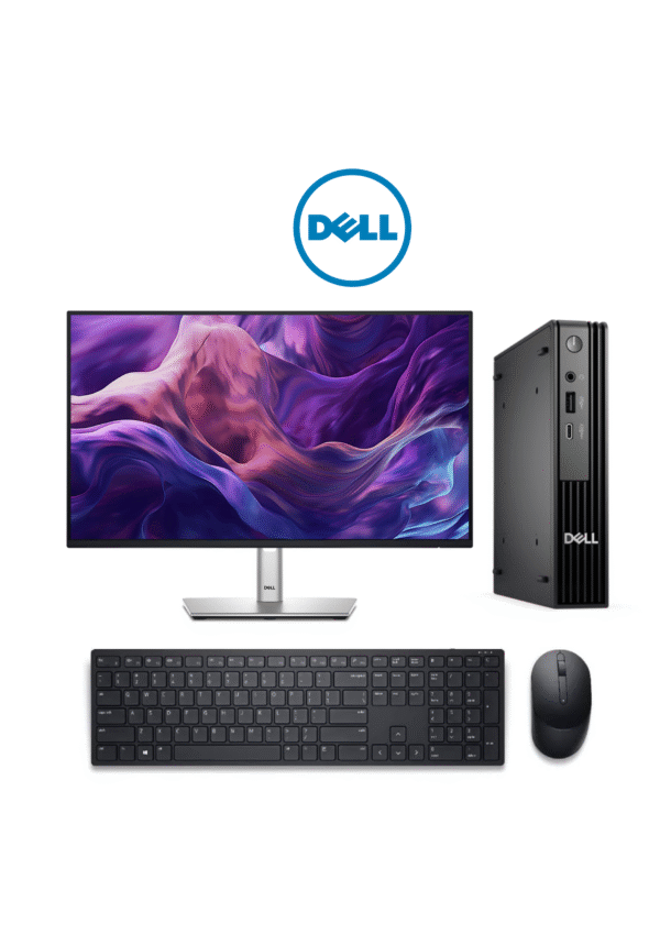 DESKTOP DELL PRO MICRO QCM1250 I3-14100T 16GB 256GB W11 PRO + MONITOR 24'' P2425H PLUS