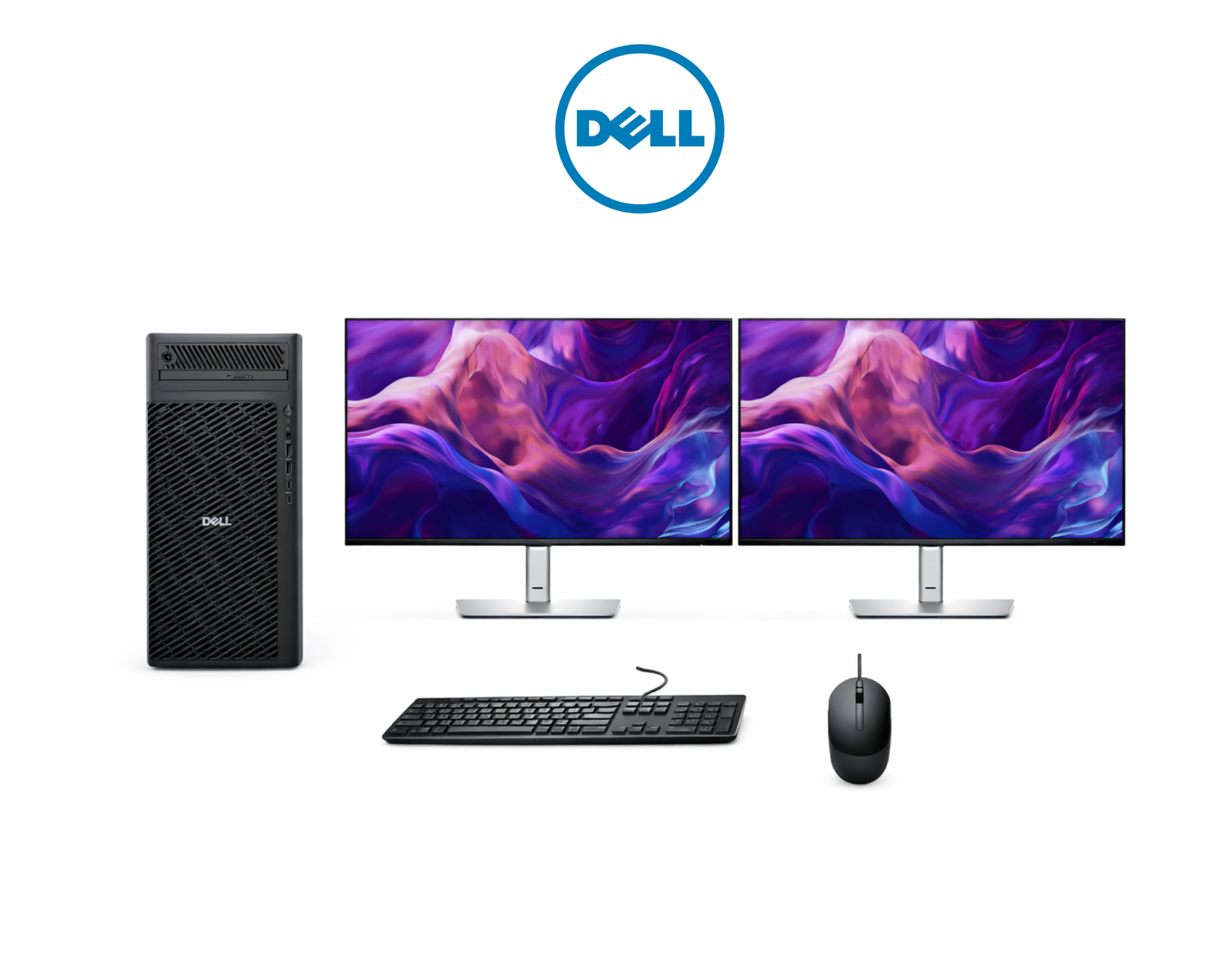 DESKTOP DELL PRO MAX TOWER T2 ULTRA 9 285 128GB 2TB W11 PRO + 2x MONITOR DELL 23,8'' P2425H 1 DESKTOP DELL PRO MAX TOWER T2 ULTRA 9 285 128GB 2TB W11 PRO + 2x MONITOR DELL 23,8'' P2425H